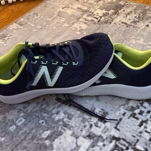 Navy and Lime Nike Sneakers